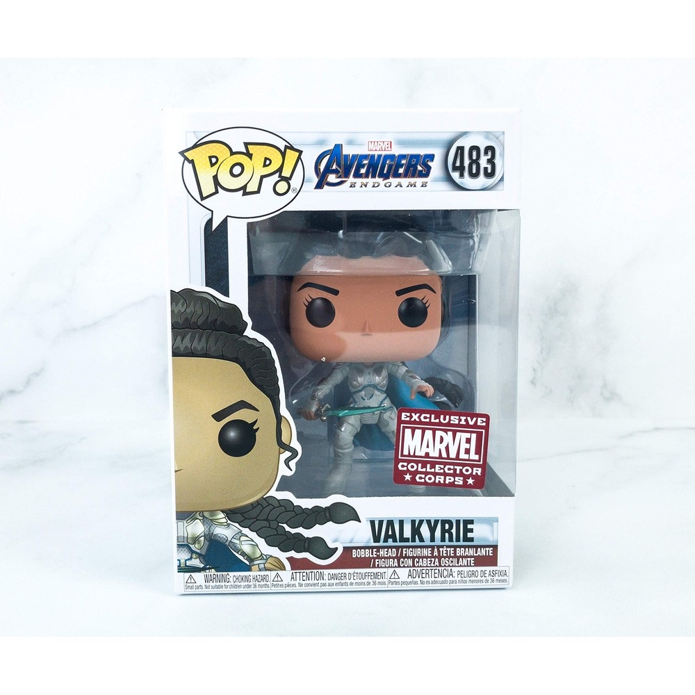 Funko Pop Avengers Endgame Valkyrie 483 Marvel Collector Corps Exclusive New - Picture 1 of 7